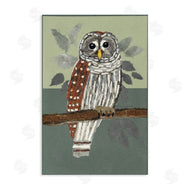 Nancy Overton | Owl Perched Tree Branch