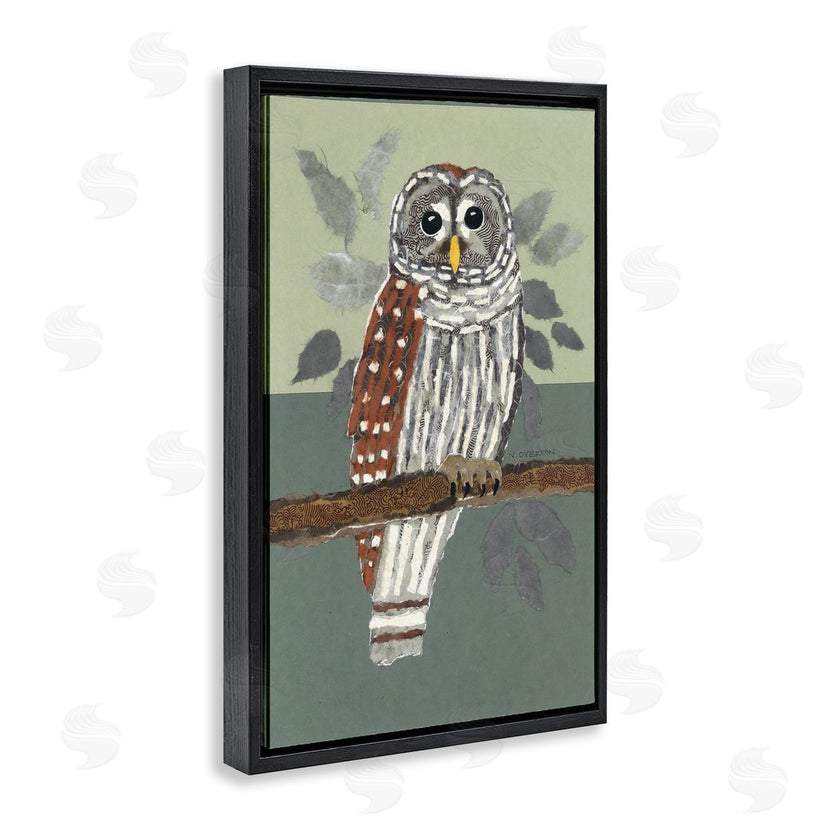 Nancy Overton | Owl Perched Tree Branch