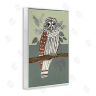 Nancy Overton | Owl Perched Tree Branch