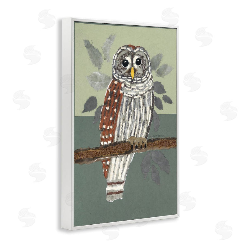 Nancy Overton | Owl Perched Tree Branch