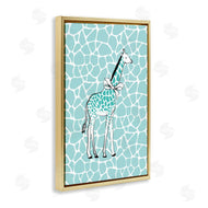 Martina Pavlova | Blue Patterned Glam Giraffe