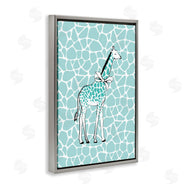 Martina Pavlova | Blue Patterned Glam Giraffe