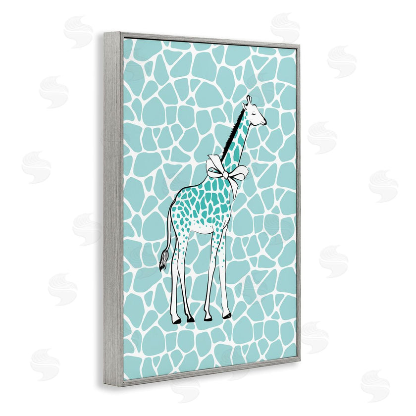 Martina Pavlova | Blue Patterned Glam Giraffe