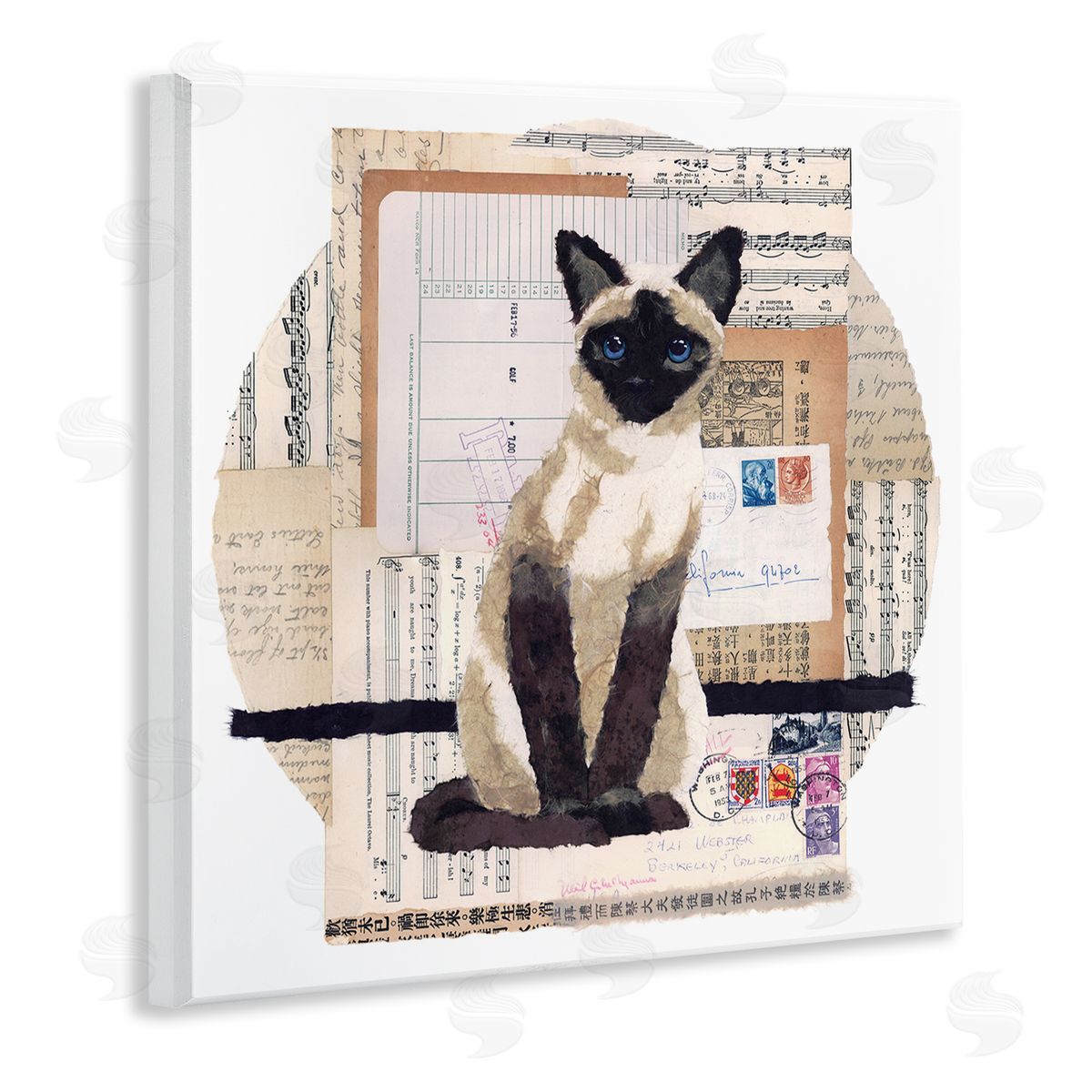 Siamese Cat Collage Wood Plaque Wall Art, Home Decor by Nancy Overton