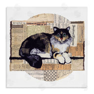 Nancy Overton | Cat with Vintage Collage