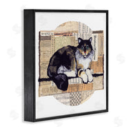 Nancy Overton | Cat with Vintage Collage