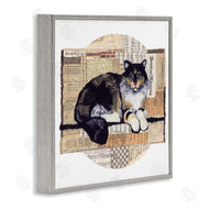 Nancy Overton | Cat with Vintage Collage