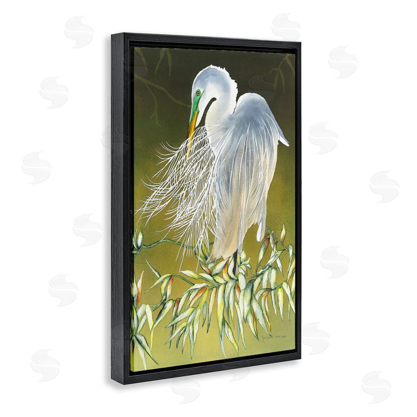 Christine Reichow | Heron with Detailed Feathers