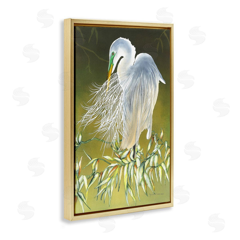 Christine Reichow | Heron with Detailed Feathers