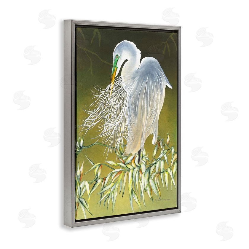 Christine Reichow | Heron with Detailed Feathers