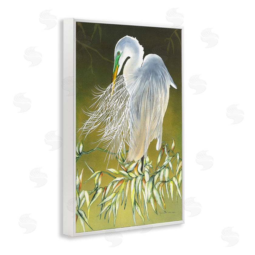 Christine Reichow | Heron with Detailed Feathers