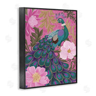Cat Thurman Designs | Peacock and Pink Blossoms