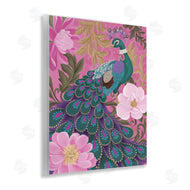 Cat Thurman Designs | Peacock and Pink Blossoms
