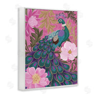 Cat Thurman Designs | Peacock and Pink Blossoms