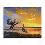 D. Rust | Beach Birds at Sunset