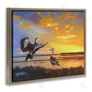 D. Rust | Beach Birds at Sunset