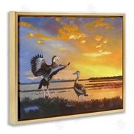 D. Rust | Beach Birds at Sunset
