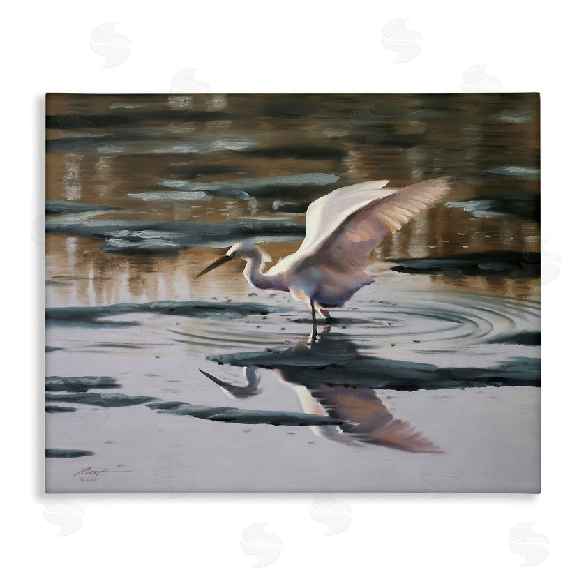 D. Rust | Swan Landing in Water