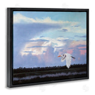 D. Rust | Heron Flying Through Clouds