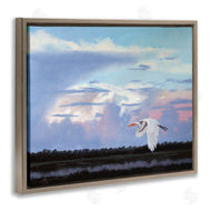 D. Rust | Heron Flying Through Clouds