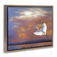 D. Rust | Heron Flying with Sunset