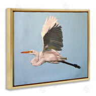D. Rust | Graceful Egret Flying