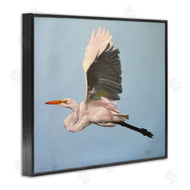 D. Rust | Graceful Egret Flying
