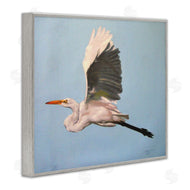 D. Rust | Graceful Egret Flying