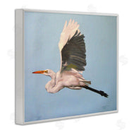 D. Rust | Graceful Egret Flying