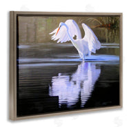 D. Rust | Egret with Water Ripples