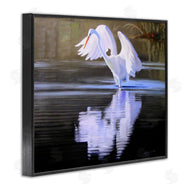 D. Rust | Egret with Water Ripples