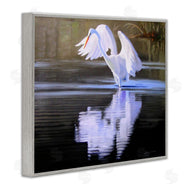 D. Rust | Egret with Water Ripples