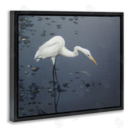 D. Rust | Graceful Egret in Lake