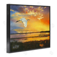 D. Rust | Bird over Sunlit Pond