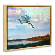 D. Rust | Egret Over Lake Shore