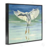 D. Rust | Snowy Egret on Beach