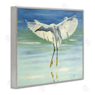 D. Rust | Snowy Egret on Beach
