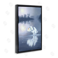 D. Rust | Egret on Stormy Waters