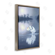 D. Rust | Egret on Stormy Waters