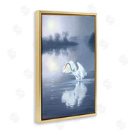 D. Rust | Egret on Stormy Waters