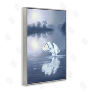 D. Rust | Egret on Stormy Waters