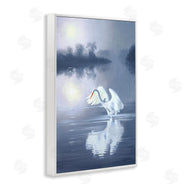 D. Rust | Egret on Stormy Waters