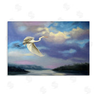 D. Rust | Egret Over Clouds