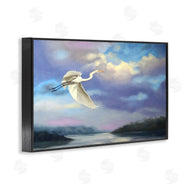 D. Rust | Egret Over Clouds