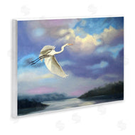 D. Rust | Egret Over Clouds