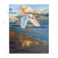 D. Rust | Egret Wingspan over Beach