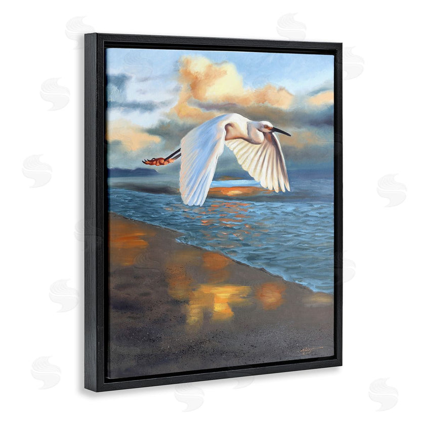 D. Rust | Egret Wingspan over Beach