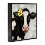 Elizabeth Tyndall | Cow with Yellow Daisy