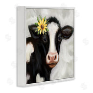 Elizabeth Tyndall | Cow with Yellow Daisy