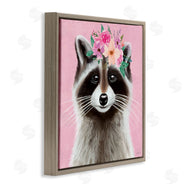 Elizabeth Tyndall | Pink Florals Raccoon